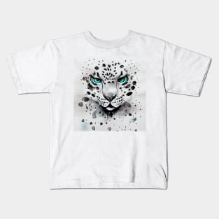 Snow Leopard Kids T-Shirt